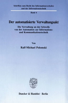 Abbildung von Polomski | Der automatisierte Verwaltungsakt. | 1. Auflage | 1993 | 4 | beck-shop.de