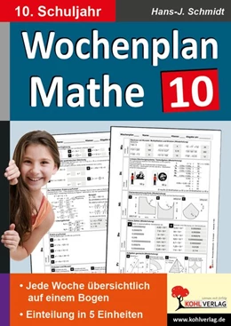 Abbildung von Schmidt | Wochenplan Mathe / Klasse 10 | 2. Auflage | 2016 | beck-shop.de