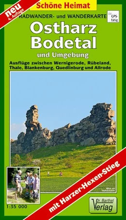 Abbildung von Radwander- und Wanderkarte Ostharz, Bodetal und Umgebung 1 : 35 000 | 4. Auflage | 2016 | beck-shop.de