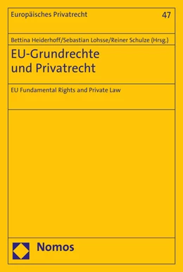 Abbildung von Heiderhoff / Lohsse | EU-Grundrechte und Privatrecht | 1. Auflage | 2016 | beck-shop.de