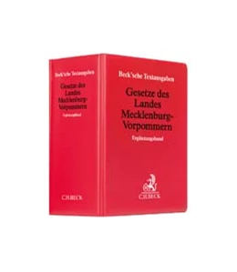 Abbildung von Gesetze des Landes Mecklenburg-Vorpommern Ergänzungsband | 9. Auflage | 2023 | beck-shop.de