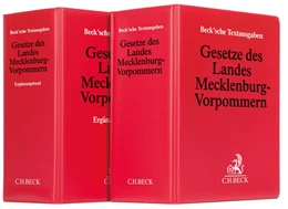 Abbildung von Gesetze des Landes Mecklenburg-Vorpommern: Textsammlung mit Ergänzungsband • Set | 1. Auflage | | beck-shop.de