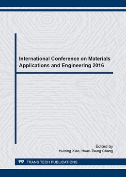 Abbildung von Xiao / Chang | International Conference on Materials Applications and Engineering 2016 | 1. Auflage | 2016 | beck-shop.de