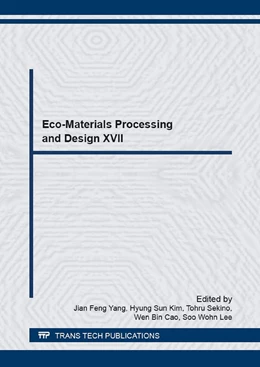 Abbildung von Yang / Kim | Eco-Materials Processing and Design XVII | 1. Auflage | 2016 | beck-shop.de