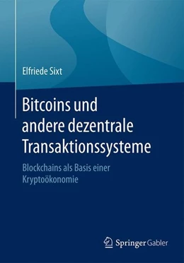 Abbildung von Sixt | Bitcoins und andere dezentrale Transaktionssysteme | 1. Auflage | 2016 | beck-shop.de