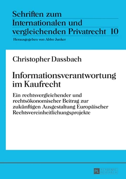 Abbildung von Dassbach | Informationsverantwortung im Kaufrecht | 1. Auflage | 2016 | beck-shop.de