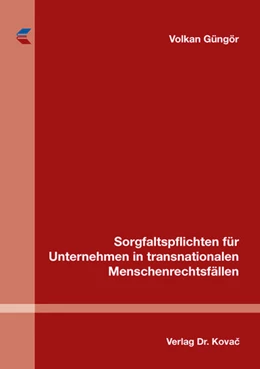 Abbildung von Güngör | Sorgfaltspflichten für Unternehmen in transnationalen Menschenrechtsfällen | 1. Auflage | 2016 | 47 | beck-shop.de