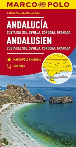 Abbildung von MARCO POLO Karte Andalusien, Costa del Sol, Sevilla, Cordoba, Granada 1:200 000 | 7. Auflage | 2017 | beck-shop.de
