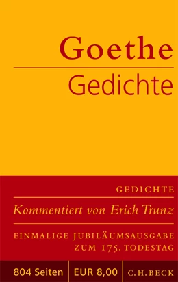 Abbildung von Goethe, Johann Wolfgang | Gedichte | 1. Auflage | 2006 | beck-shop.de