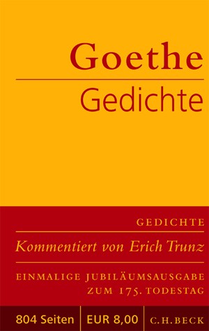 Cover: Johann Wolfgang von Goethe, Gedichte
