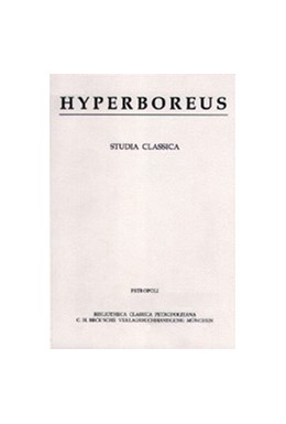 Cover:, Hyperboreus Vol. 15 Jg. 2009 Heft 1