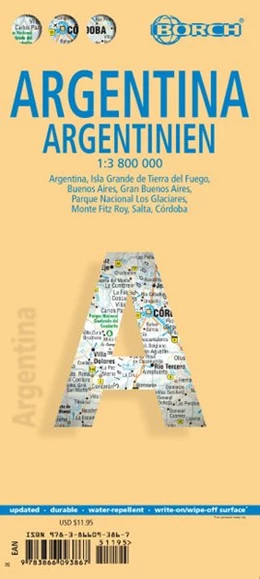 Abbildung von Argentina / Argentinien 1 : 3 800 000. Road Map | 9. Auflage | 2016 | beck-shop.de