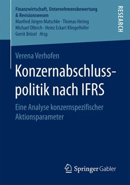 Abbildung von Verhofen | Konzernabschlusspolitik nach IFRS | 1. Auflage | 2016 | beck-shop.de