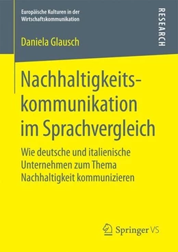 Abbildung von Glausch | Nachhaltigkeitskommunikation im Sprachvergleich | 1. Auflage | 2016 | beck-shop.de