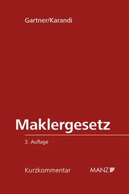 Abbildung von Gartner / Karandi | Maklergesetz | 3. Auflage | 2016 | beck-shop.de