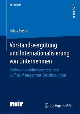 Abbildung von Elosge | Vorstandsvergütung und Internationalisierung von Unternehmen | 1. Auflage | 2016 | beck-shop.de