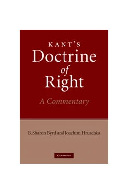 Abbildung von Byrd / Hruschka | Kant's Doctrine of Right | 1. Auflage | 2010 | beck-shop.de