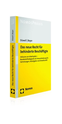 Abbildung von Düwell / Beyer | Das neue Recht für behinderte Beschäftigte | 1. Auflage | 2017 | beck-shop.de