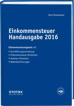 Abbildung von Dorn / Rosenbaum | Einkommensteuer Handausgabe 2016 | 1. Auflage | 2017 | beck-shop.de