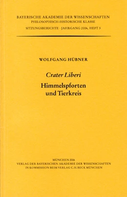 Abbildung von Hübner, Wolfgang / Maier, Hans | Crater Liberi | 1. Auflage | 2007 | Heft 2006/3 | beck-shop.de