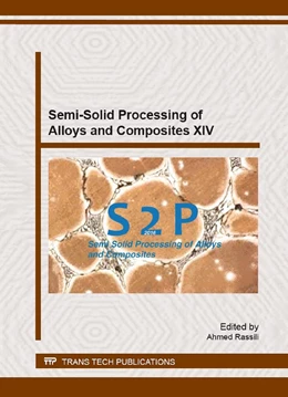 Abbildung von Rassili | Semi-Solid Processing of Alloys and Composites XIV | 1. Auflage | 2016 | beck-shop.de