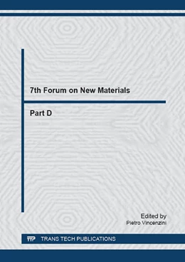 Abbildung von Vincenzini | 7th Forum on New Materials - Part D | 1. Auflage | 2017 | Volume 100 | beck-shop.de