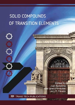 Abbildung von Bartolom? / Arnaudas | Solid Compounds of Transition Elements | 1. Auflage | 2017 | Volume 257 | beck-shop.de