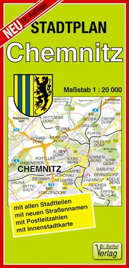 Abbildung von Stadtplan Chemnitz 1 : 20 000 | 13. Auflage | 2020 | beck-shop.de
