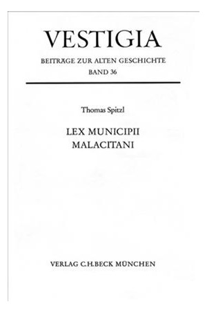 Cover: Thomas Spitzl, Lex municipii Malacitani