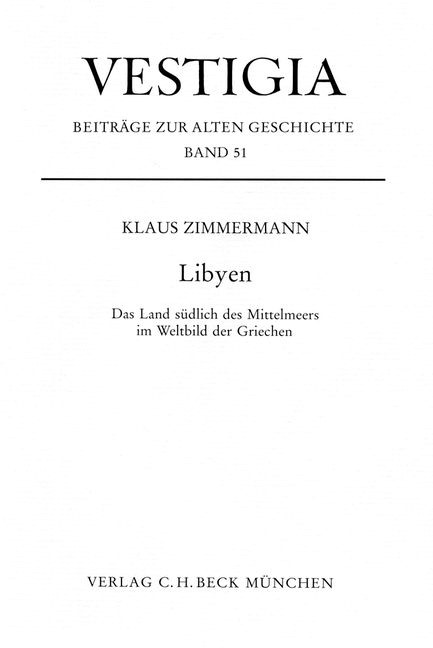 Cover: Zimmermann, Klaus, Libyen