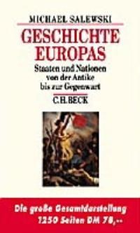 Cover: Salewski, Michael, Geschichte Europas
