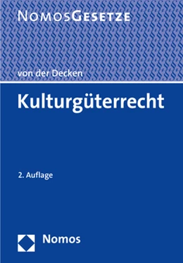 Abbildung von von der Decken (Hrsg.) | Kulturgüterrecht | 2. Auflage | 2020 | beck-shop.de