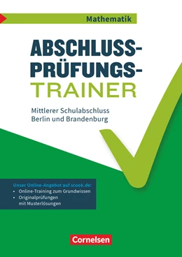 Abbildung von Abschlussprüfungstrainer Mathematik - Berlin und Brandenburg - 10. Schuljahr | 1. Auflage | 2017 | beck-shop.de