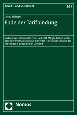 Abbildung von Terhorst | Ende der Tarifbindung | 1. Auflage | 2016 | 143 | beck-shop.de