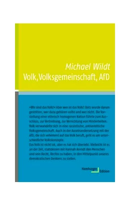 Abbildung von Wildt | Volk, Volksgemeinschaft, AfD | 1. Auflage | 2017 | beck-shop.de