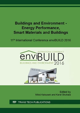 Abbildung von Kalousek / Struhala | Buildings and Environment - Energy Performance, Smart Materials and Buildings | 1. Auflage | 2017 | Volume 861 | beck-shop.de