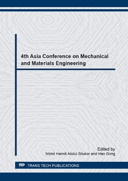 Abbildung von Abdul Shukor / Gong | 4th Asia Conference on Mechanical and Materials Engineering | 1. Auflage | 2017 | Volume 880 | beck-shop.de