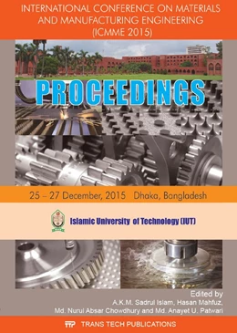 Abbildung von Islam / Mahfuz | International Conference on Materials and Manufacturing Engineering | 1. Auflage | 2017 | Volume 860 | beck-shop.de