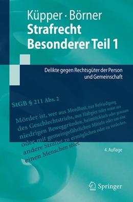 Abbildung von Küpper / Börner | Strafrecht, Besonderer Teil 1 | 4. Auflage | 2017 | beck-shop.de