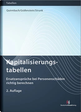 Abbildung von Quirmbach / Gräfenstein | Kapitalisierungstabellen | 2. Auflage | 2017 | beck-shop.de