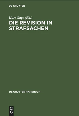 Abbildung von Hamm | Die Revision in Strafsachen | 6. Auflage | 1998 | beck-shop.de