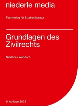 Abbildung von Niederle / Wendorf | Karteikarten Grundlagen des Zivilrechts | 6. Auflage | 2022 | beck-shop.de