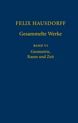 Abbildung von Epple | Felix Hausdorff - Gesammelte Werke Band VI | 1. Auflage | 2020 | beck-shop.de