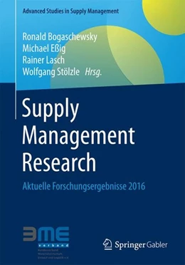 Abbildung von Bogaschewsky / Eßig | Supply Management Research | 1. Auflage | 2016 | beck-shop.de