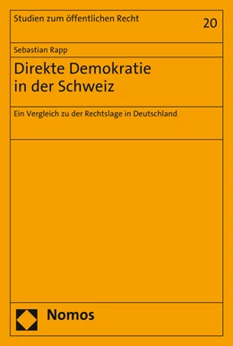 Abbildung von Rapp | Direkte Demokratie in der Schweiz | 1. Auflage | 2017 | 20 | beck-shop.de