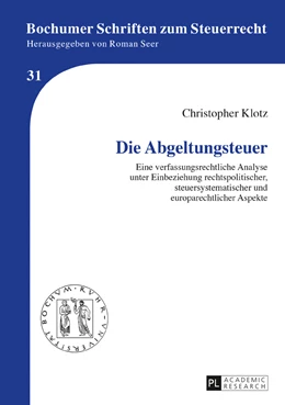 Abbildung von Klotz | Die Abgeltungssteuer | 1. Auflage | 2016 | 31 | beck-shop.de