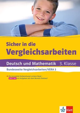 Abbildung von Klett Sicher in die Vergleichsarbeiten. Deutsch und Mathematik 3. Klasse | 1. Auflage | 2017 | beck-shop.de