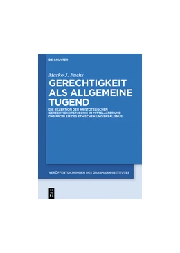 Abbildung von Fuchs | Gerechtigkeit als allgemeine Tugend | 1. Auflage | 2016 | beck-shop.de