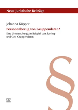 Abbildung von Küpper | Personenbezug von Gruppendaten? | 1. Auflage | 2016 | 114 | beck-shop.de