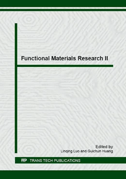 Abbildung von Luo / Huang | Functional Materials Research II | 1. Auflage | 2017 | beck-shop.de
